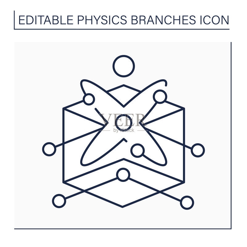 固态物理学线条图标图标素材