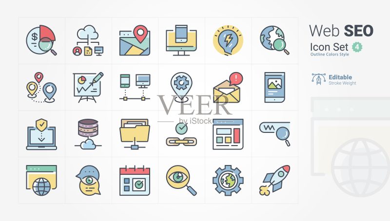 Web SEO图标合集 4/6图标素材