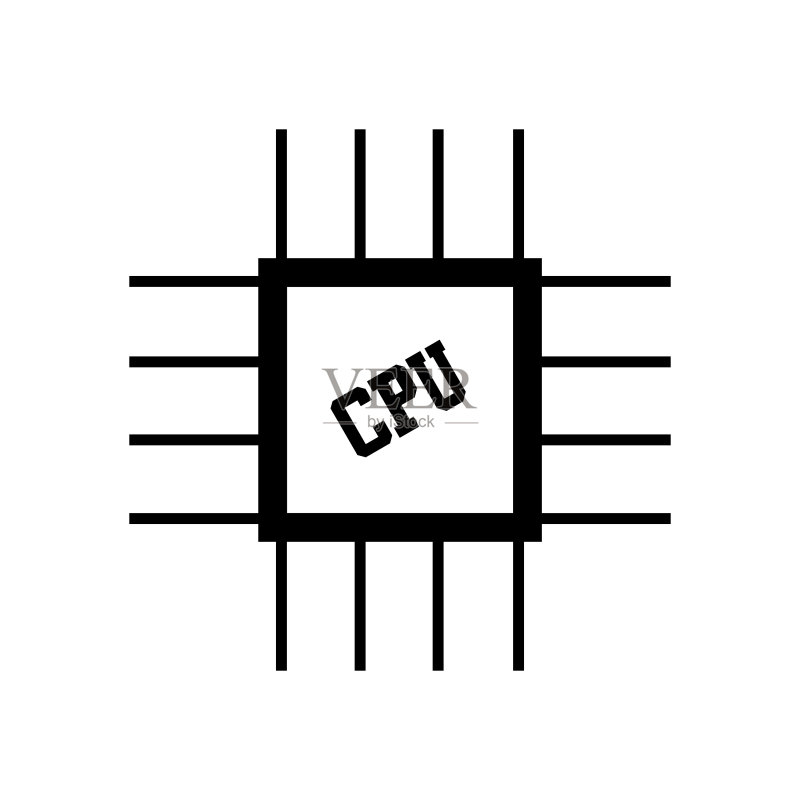 CPU处理器图标模板图标素材