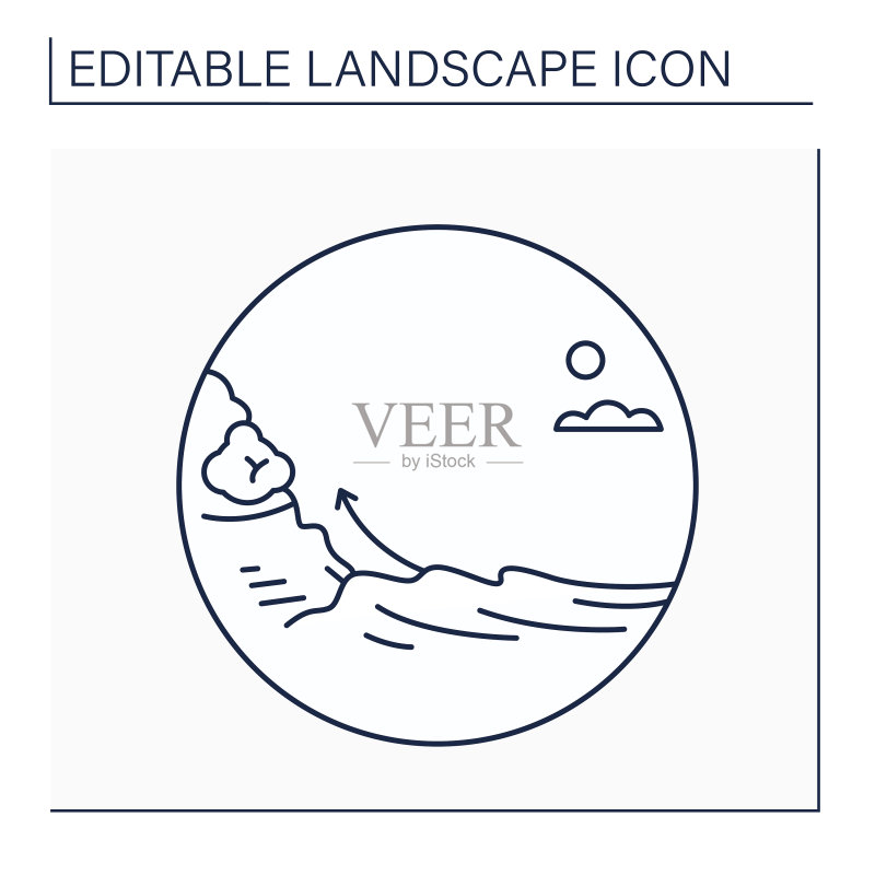 树丛线条图标图标素材