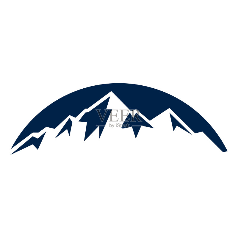 山峰图标,山峰logo模板矢量素材图标素材