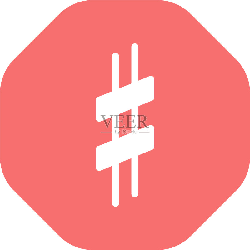 白色背景上的清晰音符图标素材