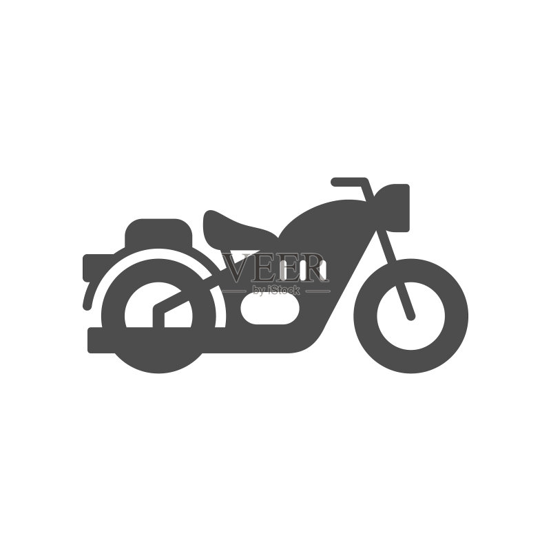 复古摩托车标志图标图标素材