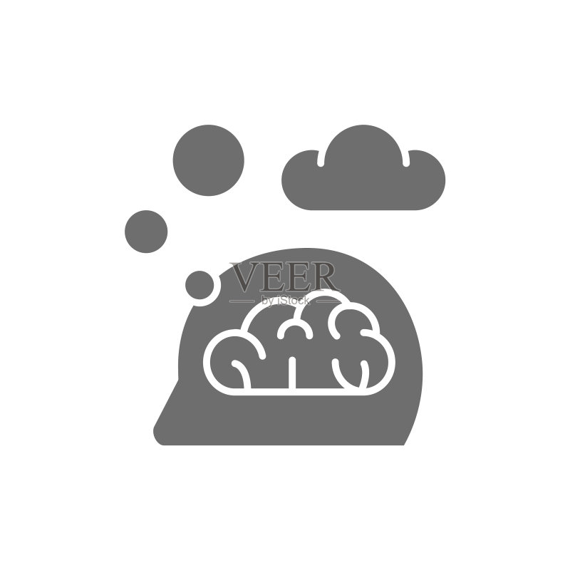 思考想法主意梦想云对话图标素材