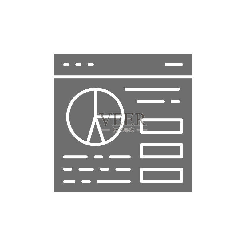 浏览器统计网站流量网页图标素材