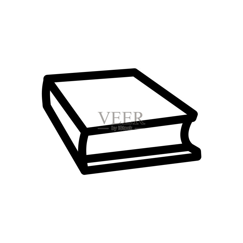 书籍线性轮廓图标图标素材
