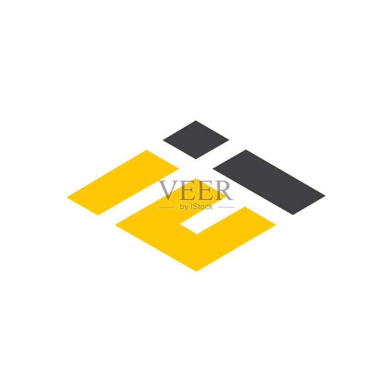 字母E和I logo图标图标素材