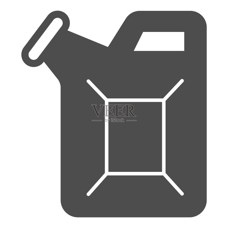 汽油桶图标:石油工业概念图标素材