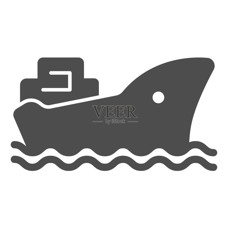 货船油轮矢量图标:石油工业概念图标素材