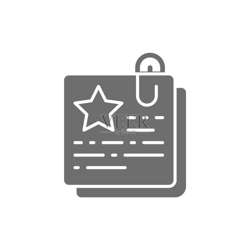 文档:商业计划与认证证书图标素材