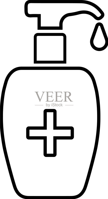 新冠病毒消毒器线条图标图标素材
