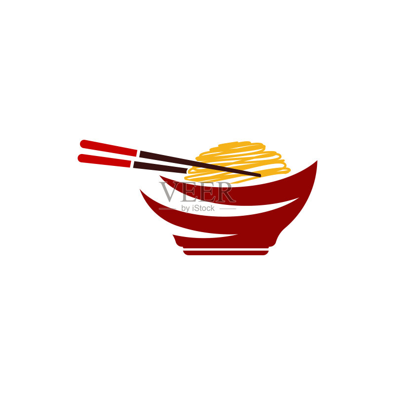 面条食物标志符号图标素材
