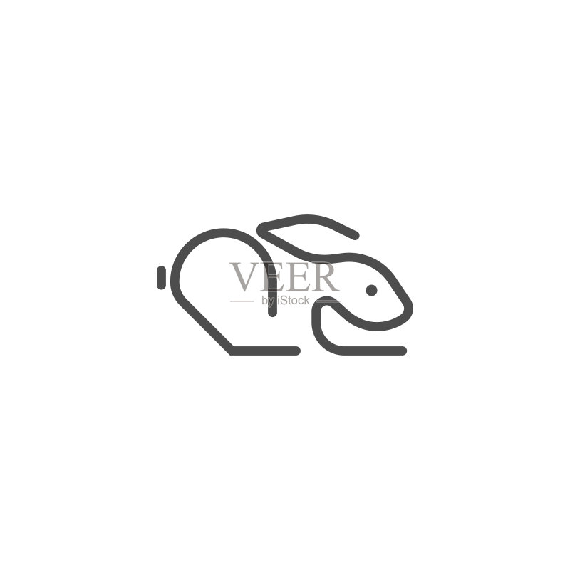 兔子Logo图标设计模板图标素材