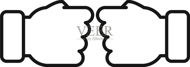信任伙伴图标轮廓手交易图标素材