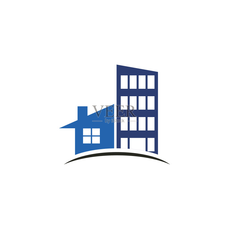 抽象公寓大楼住宅logo图标图标素材