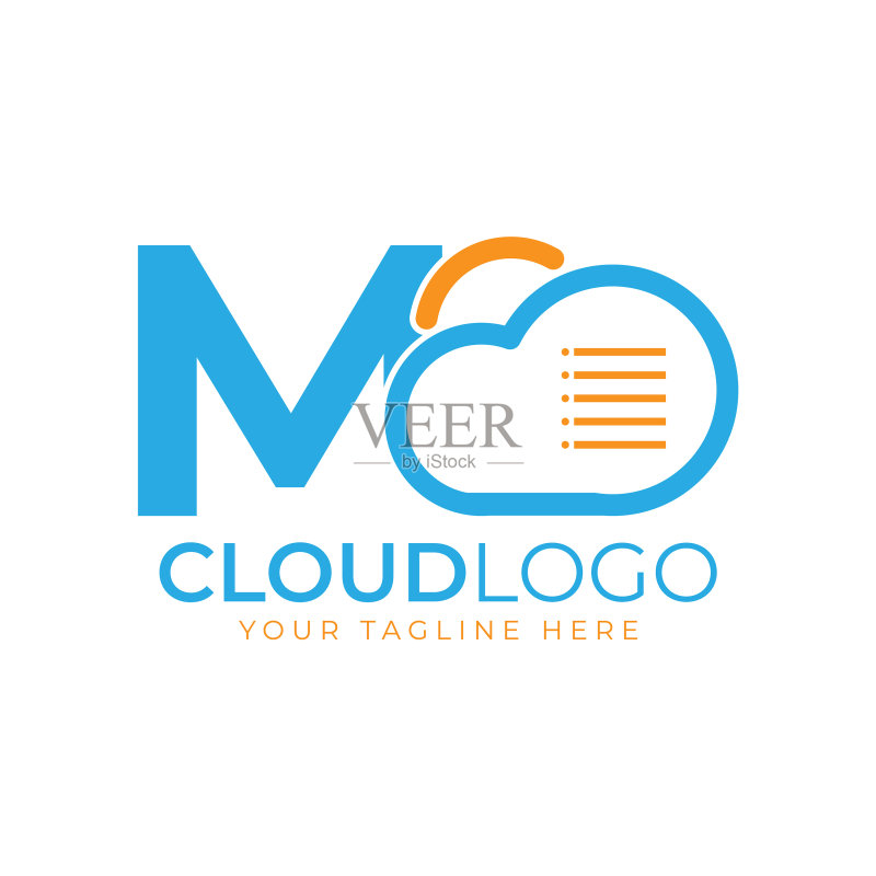 云科技Logo首字母M设计图标素材