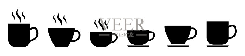 咖啡杯图标合集图标素材