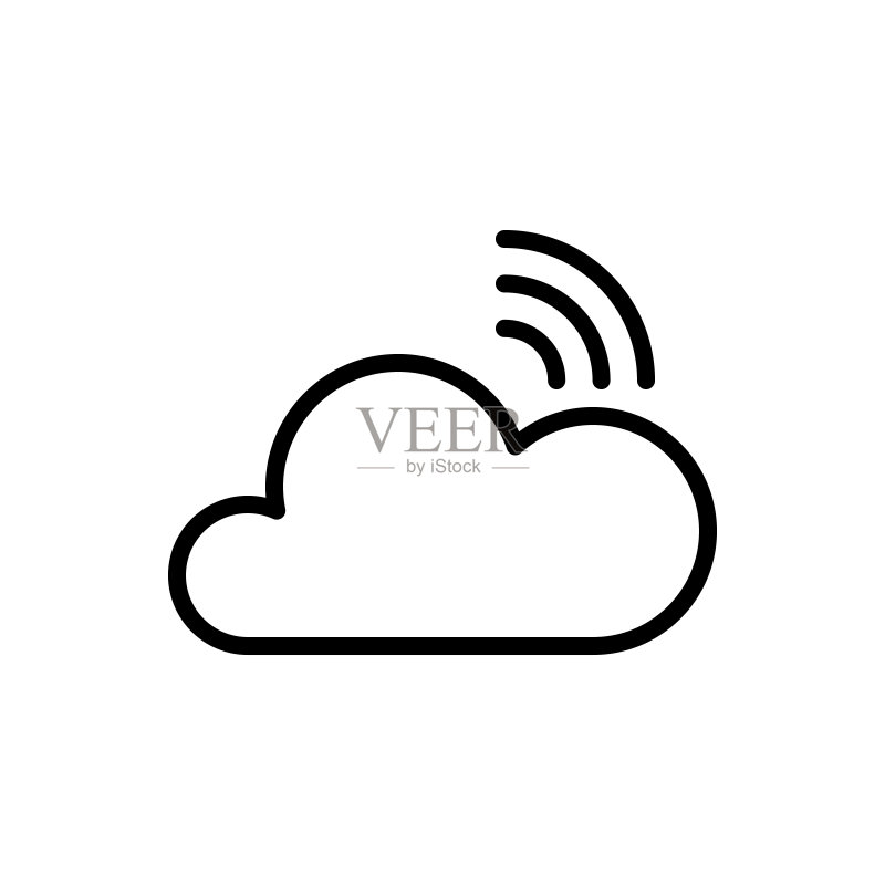 WIFI信号图标矢量图图标素材