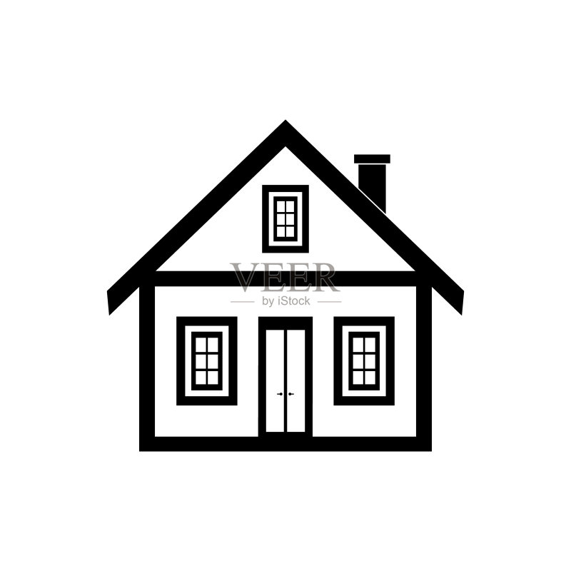 带火炉供暖的住宅楼图标图标素材