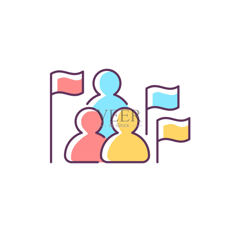 社会研究RGB颜色图标图标素材