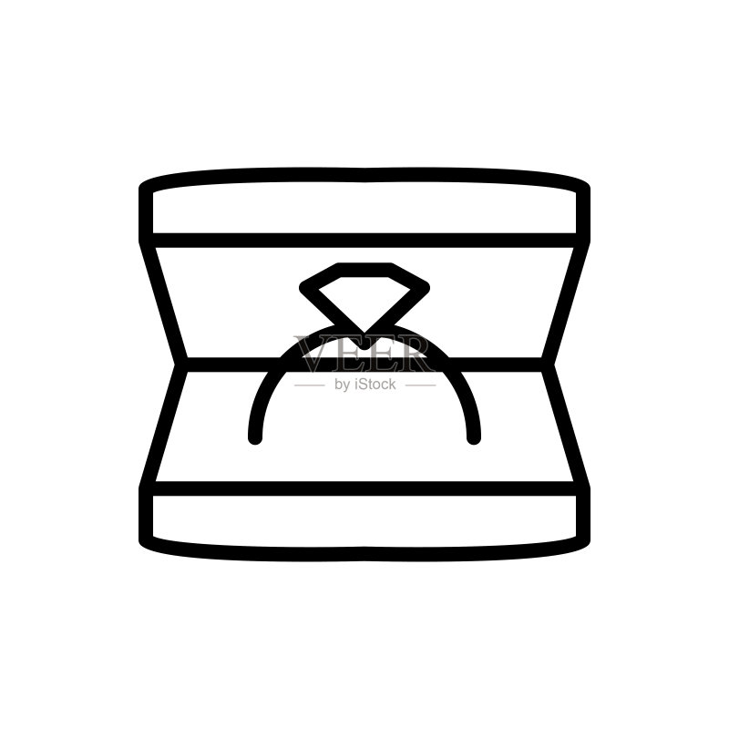 结婚戒指图标矢量素材图标素材