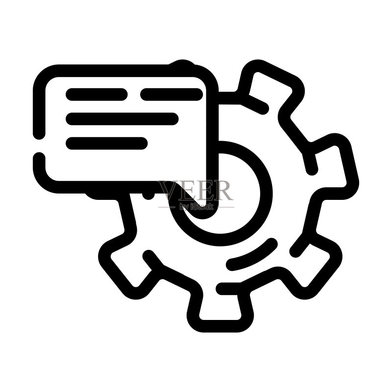 支持沟通线图标矢量图图标素材