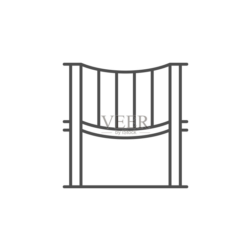 儿童绳索桥线条图标图标素材