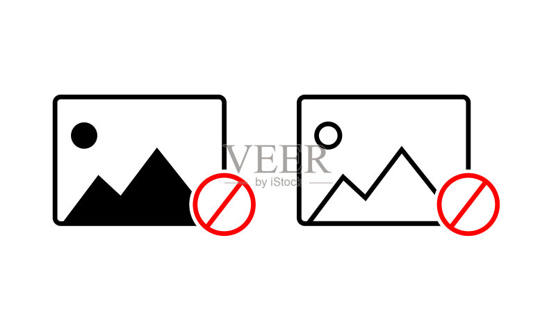禁止拍照图片图标,禁止相册图标素材