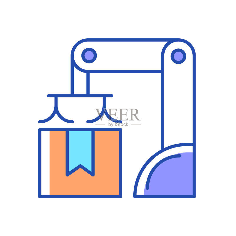 包装机器人RGB颜色图标图标素材