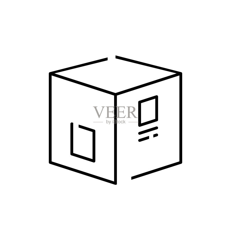 黑色星期五快递配送图标。矢量素材EPS10图标素材