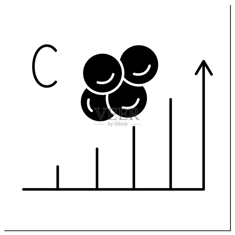 胆固醇含量Glyph图标图标素材