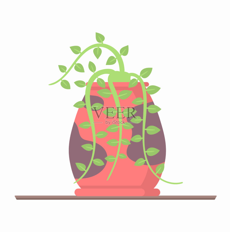 搁板盆栽植物花盆图标素材