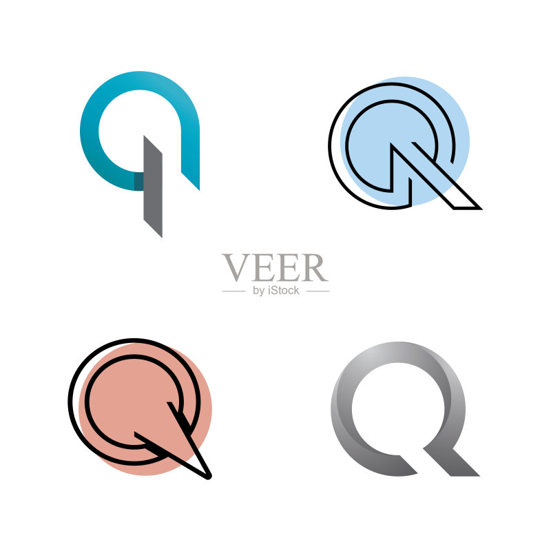 字母Q logo图标设计模板图标素材