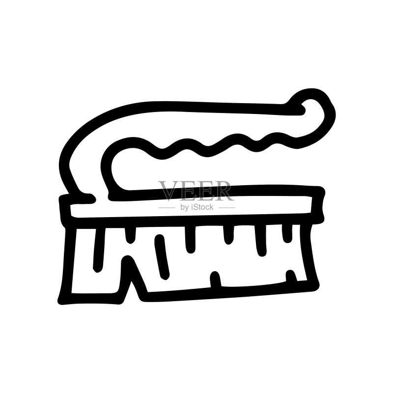 身体刷线条涂鸦简笔画图标图标素材