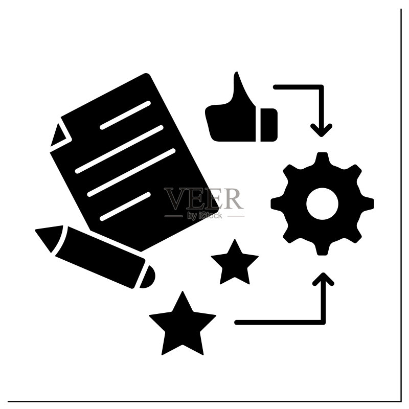 人才管理Glyph图标图标素材