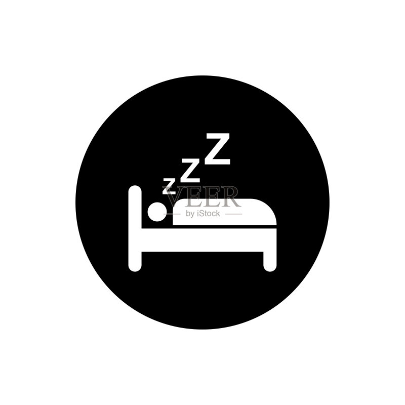 睡眠图标矢量图图标素材