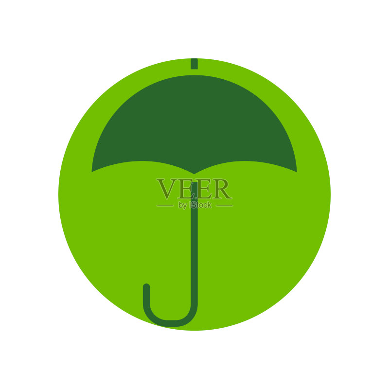 雨伞图标设计模板矢量图图标素材