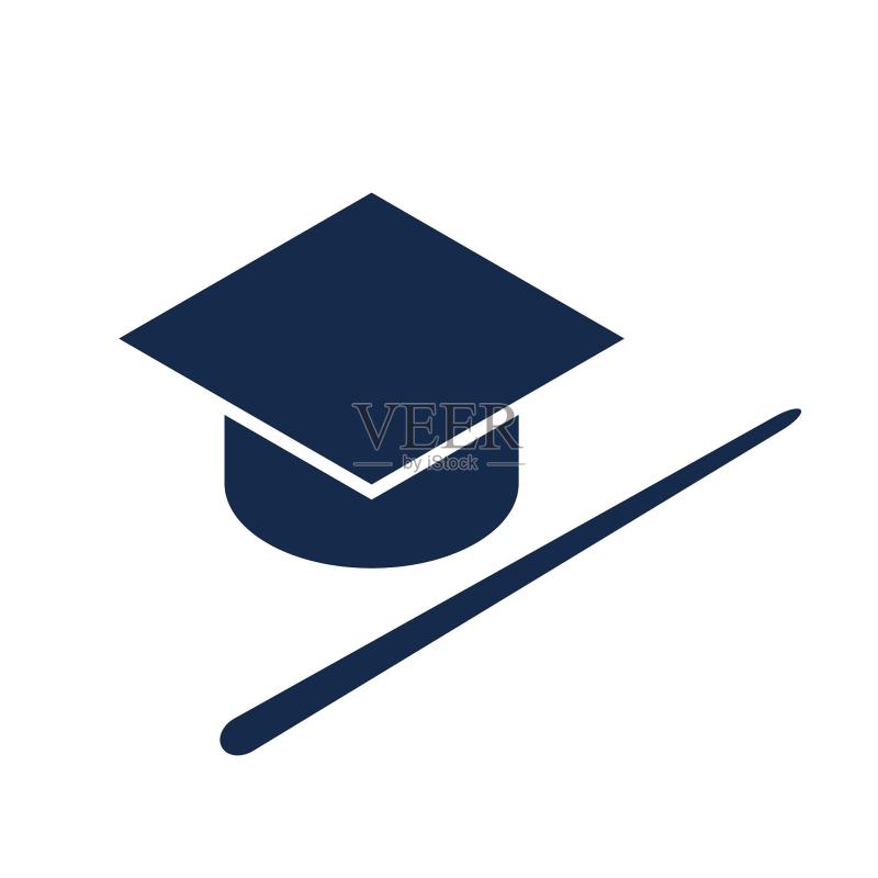 icon学术指导博士帽教育图标图标素材