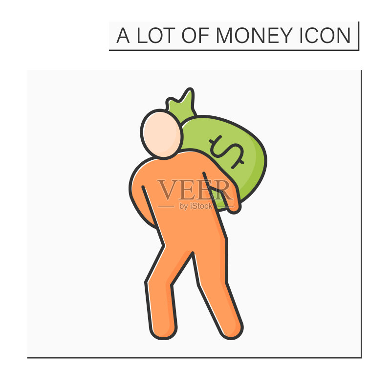 金钱线条图标图标素材