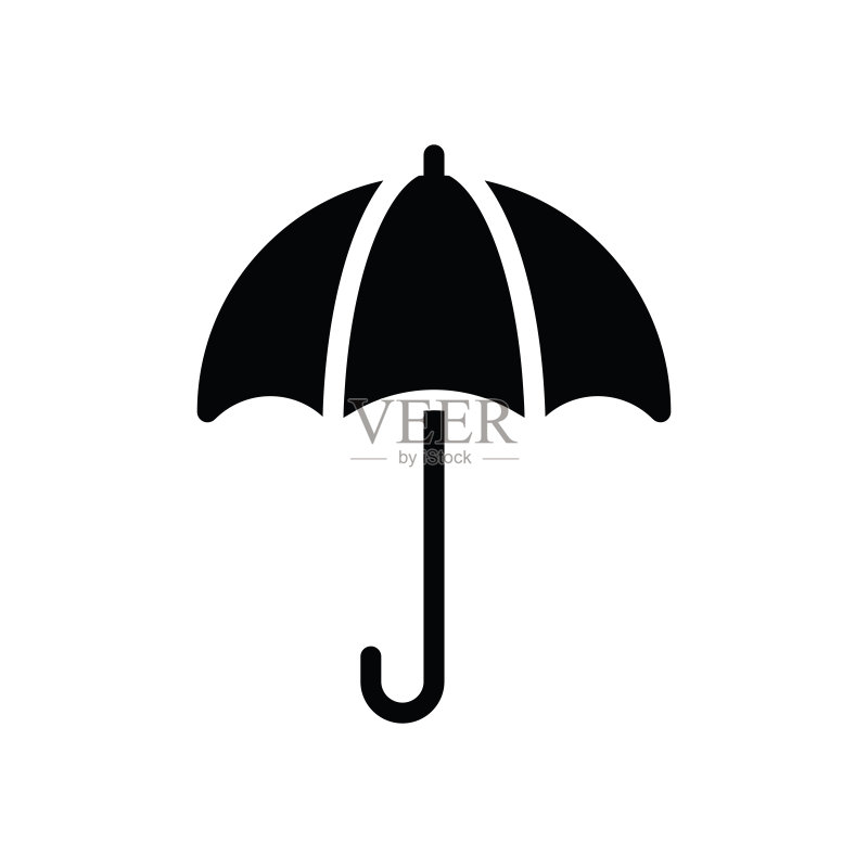 雨伞标志图标图标素材