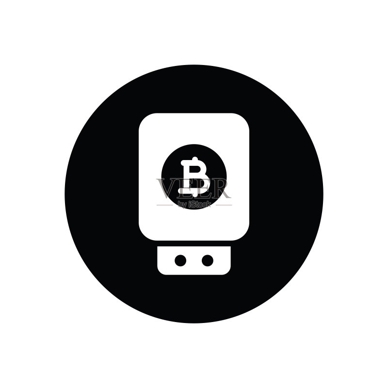 比特币USB接口图标图标素材
