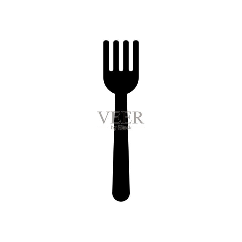 叉子图标,厨房矢量,食物插画图标素材