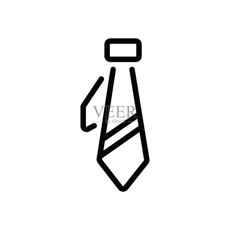 领带线条图标图标素材