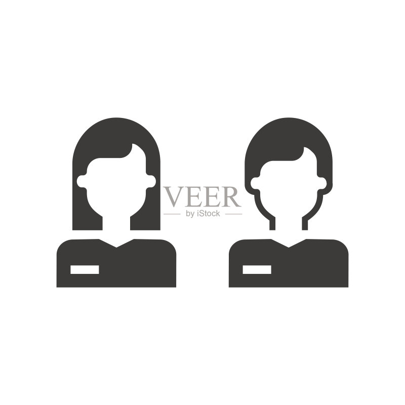 男人和女人,员工头像图标图标素材