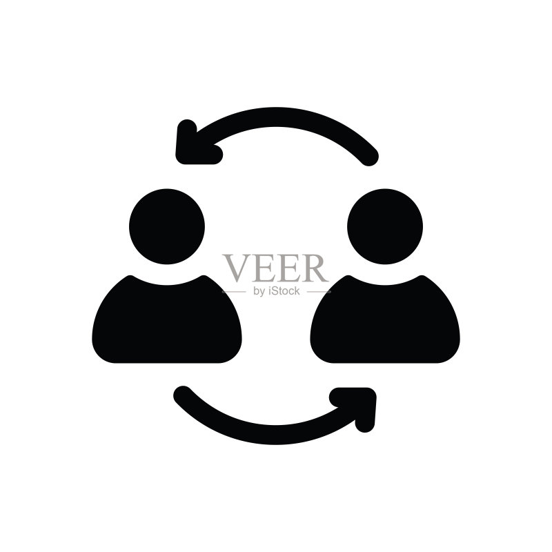 同步用户标志符号图标图标素材