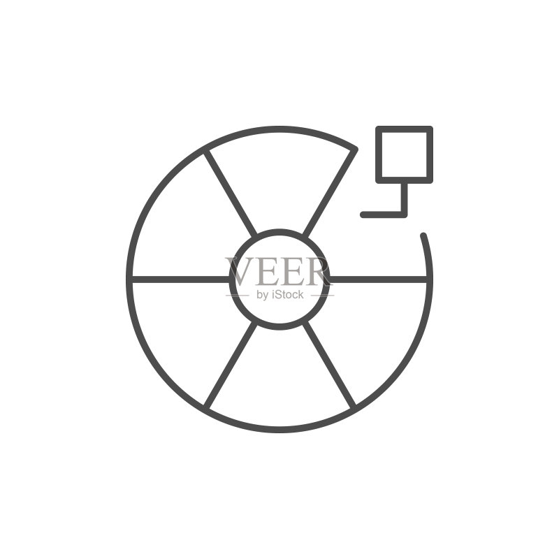 数字调色板线性图标图标素材