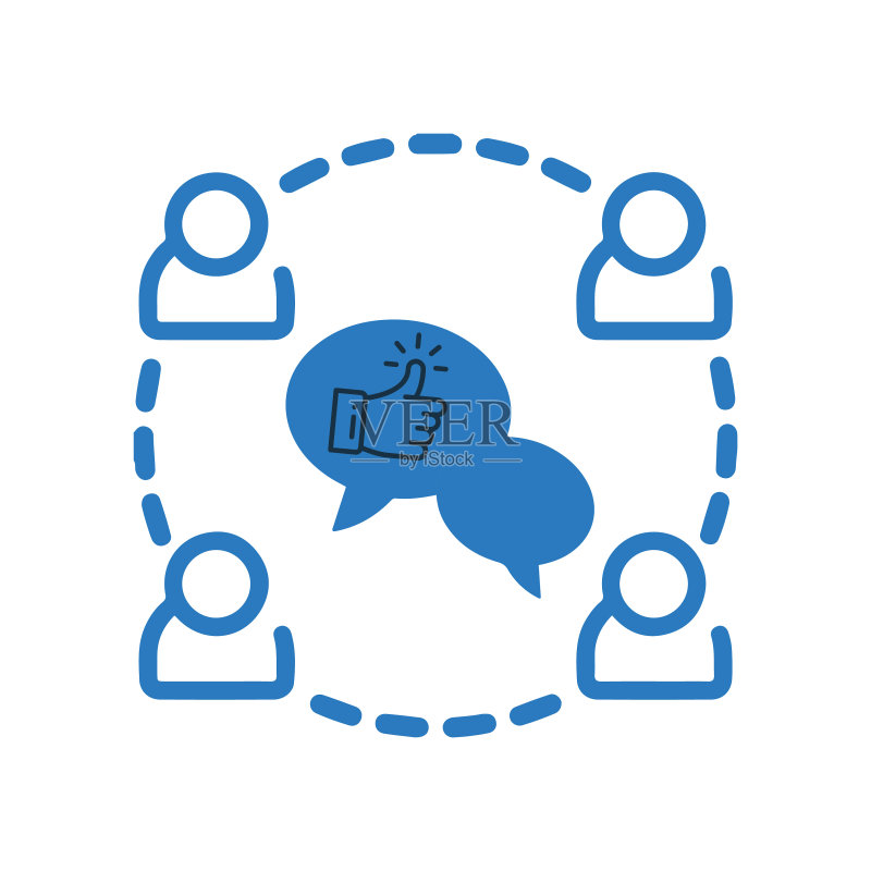 聊天或社交媒体对话图标图标素材