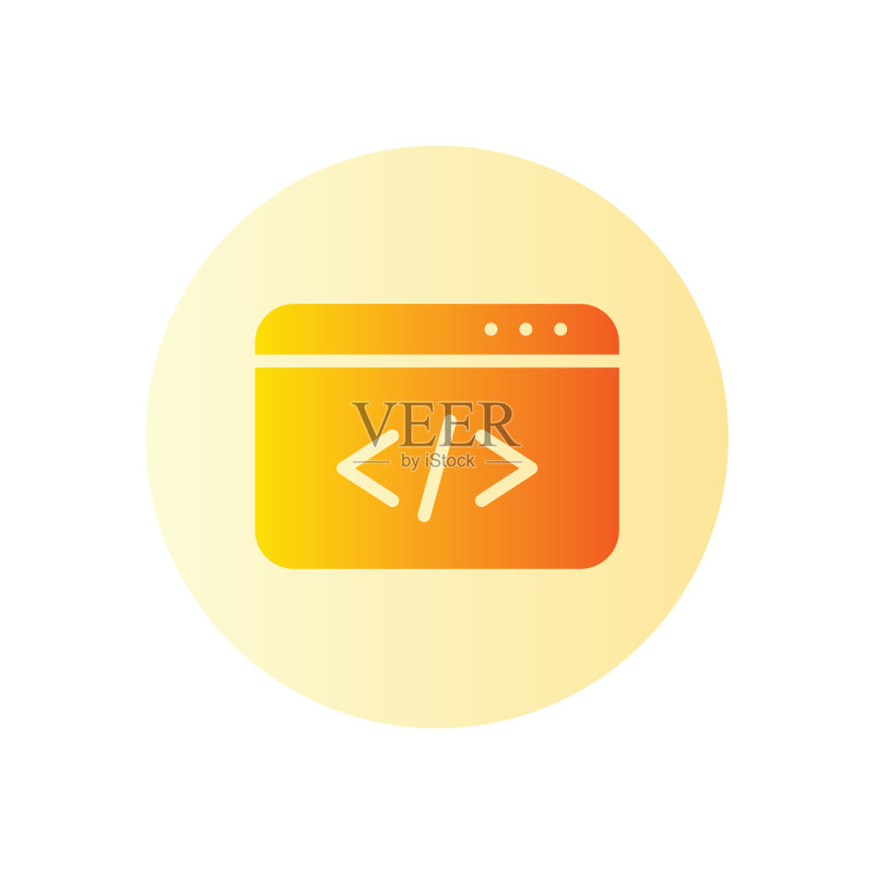 网站代码渐变图标图标素材