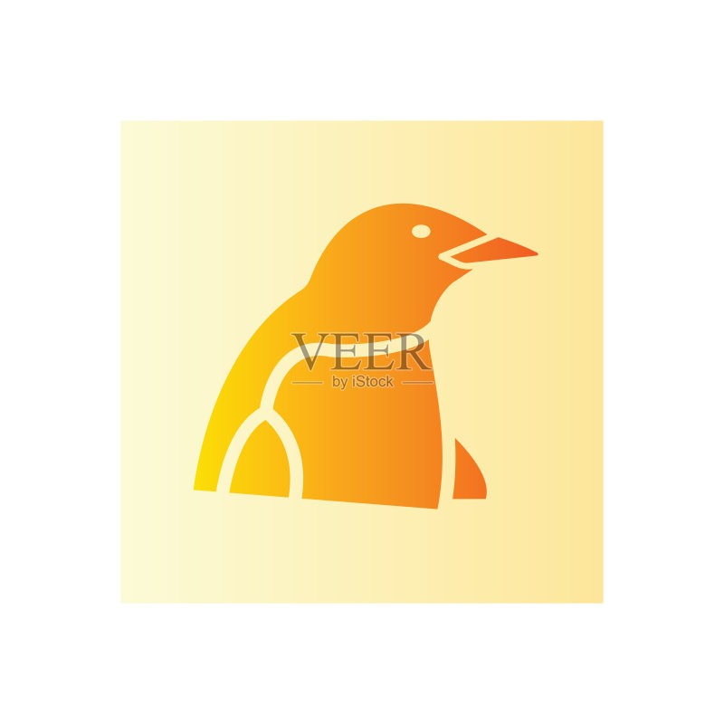 企鹅渐变图标图标素材