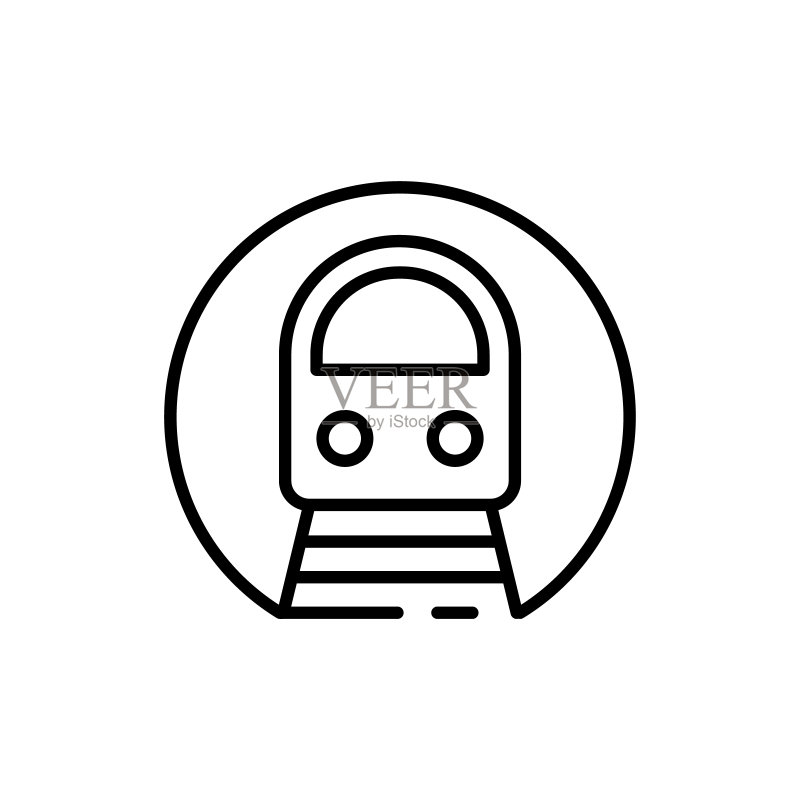地铁线性图标图标素材